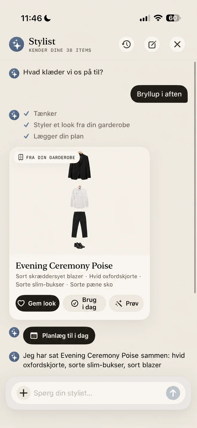 Megus stylist-chat, der bygger et look