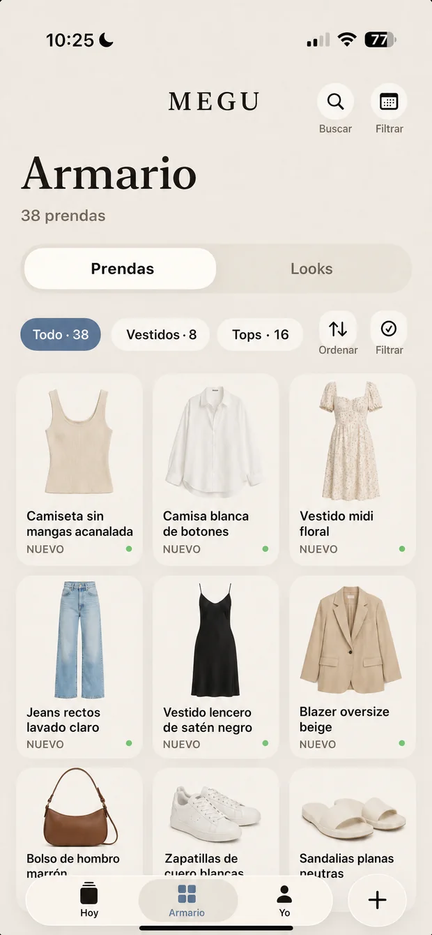 Un armario catalogado en la cuadrícula de Megu