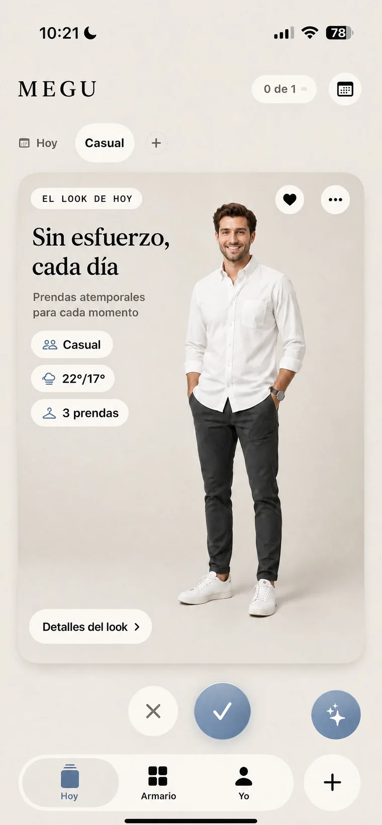 El look de hoy, listo para llevar