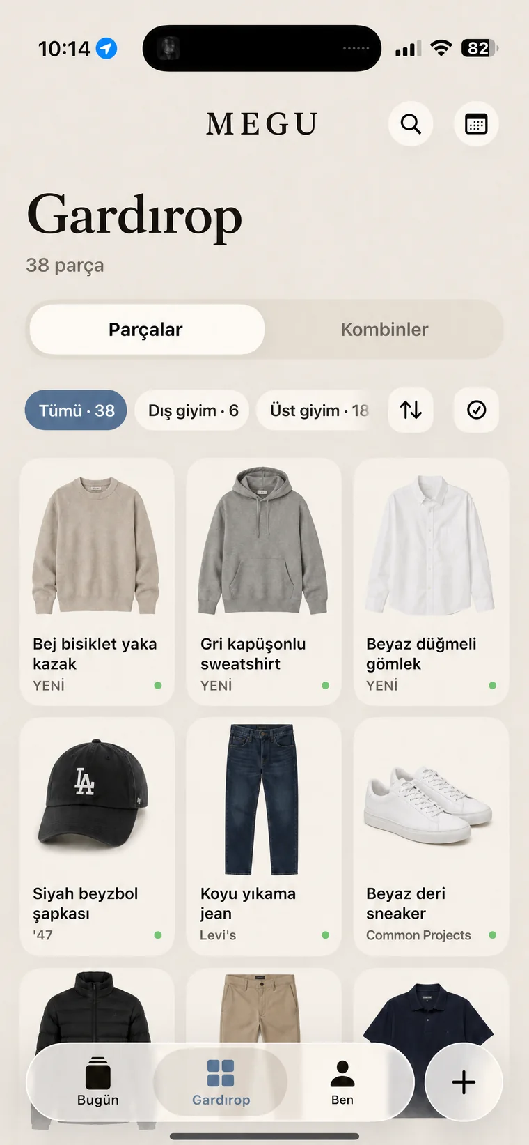 Filtreli Megu gardırop ızgarası