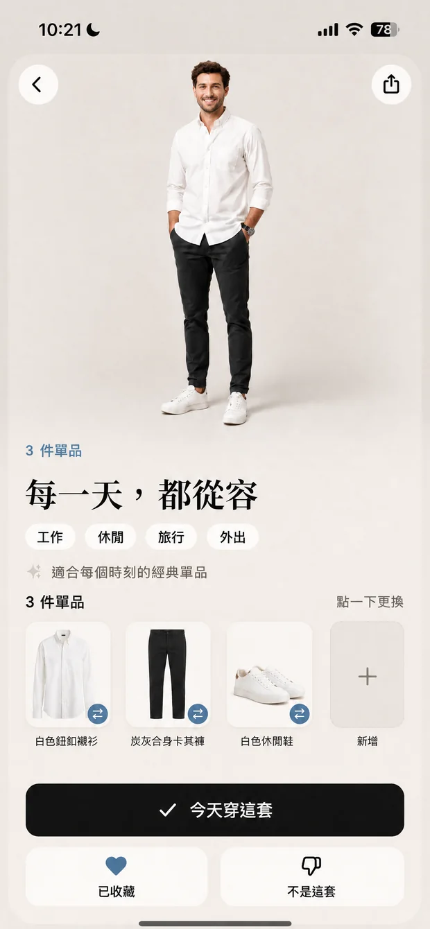 逐件拆解的一套造型